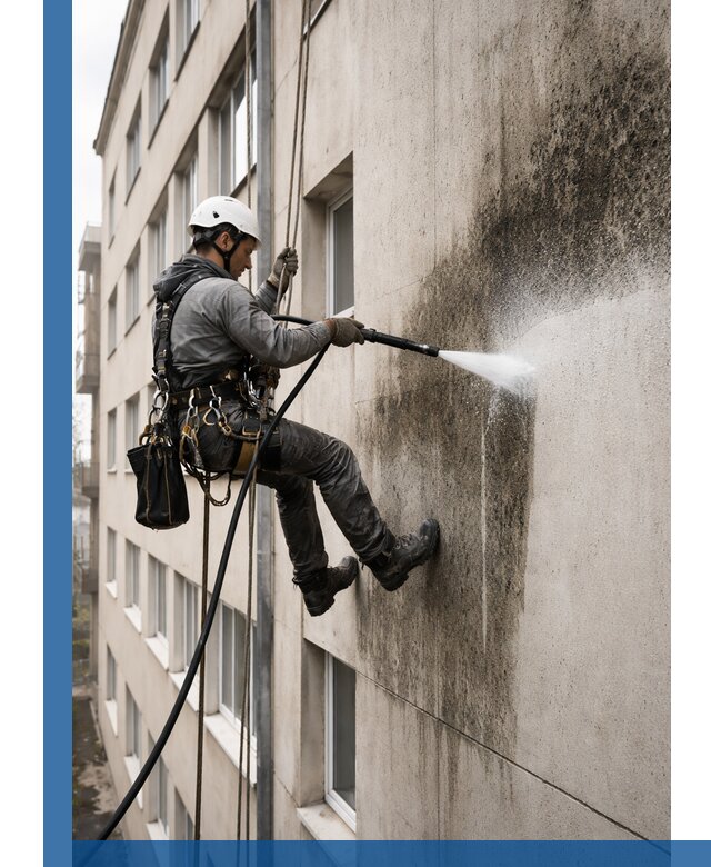 Профессиональная очистка фасадов от плесени в Павловском Посаде