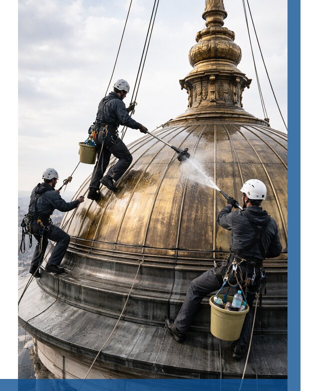 Мойка куполов и шпилей в Павловском Посаде от 8130 р. - заказать | ВЫСОТНИК-Пвл