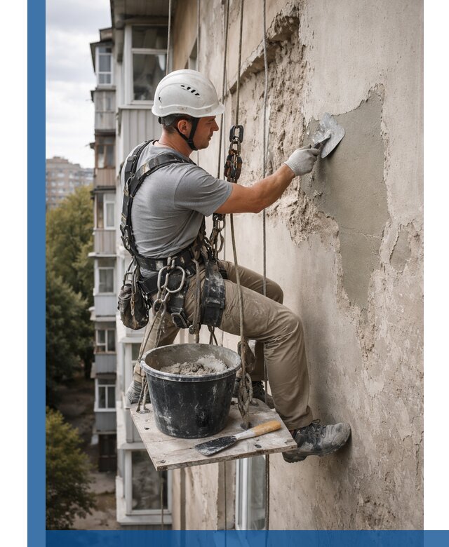 Восстановление фасадной штукатурки в Павловском Посаде с гарантией качества