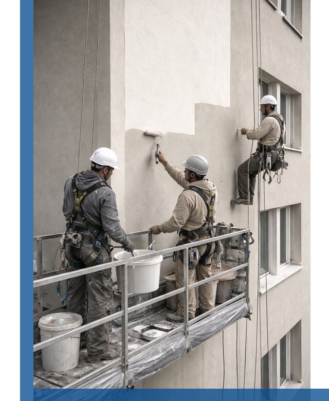 Покраска оштукатуренного фасада в Павловском Посаде под ключ с гарантией