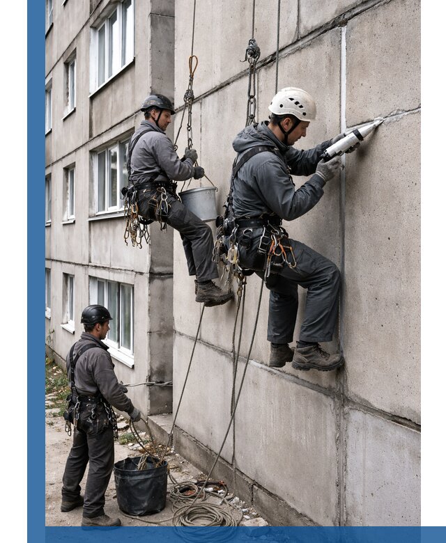 Герметизация межпанельных швов в Павловском Посаде с гарантией герметичности
