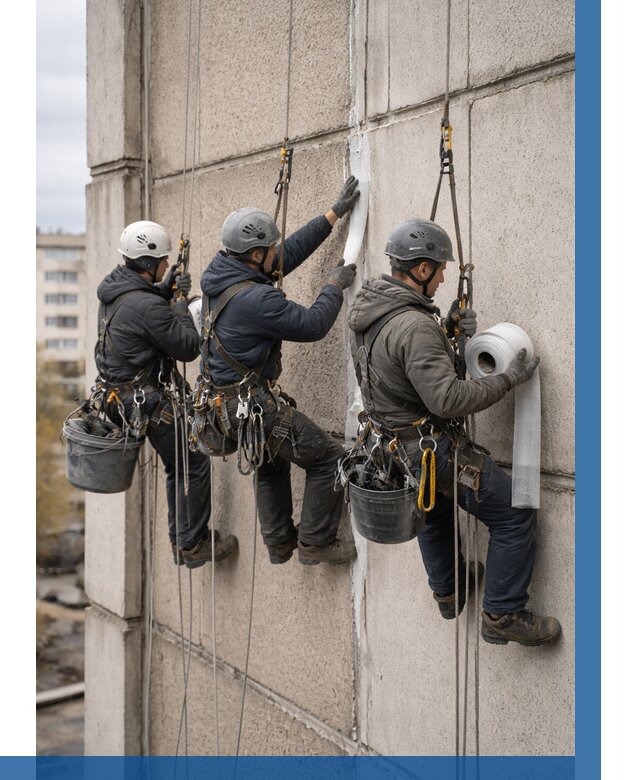 Ремонт межпанельных швов в Павловском Посаде от 762 р. | ВЫСОТНИК-Пвл