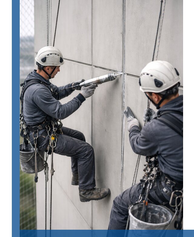 Первичная герметизация швов фасадов и кровель в Павловском Посаде