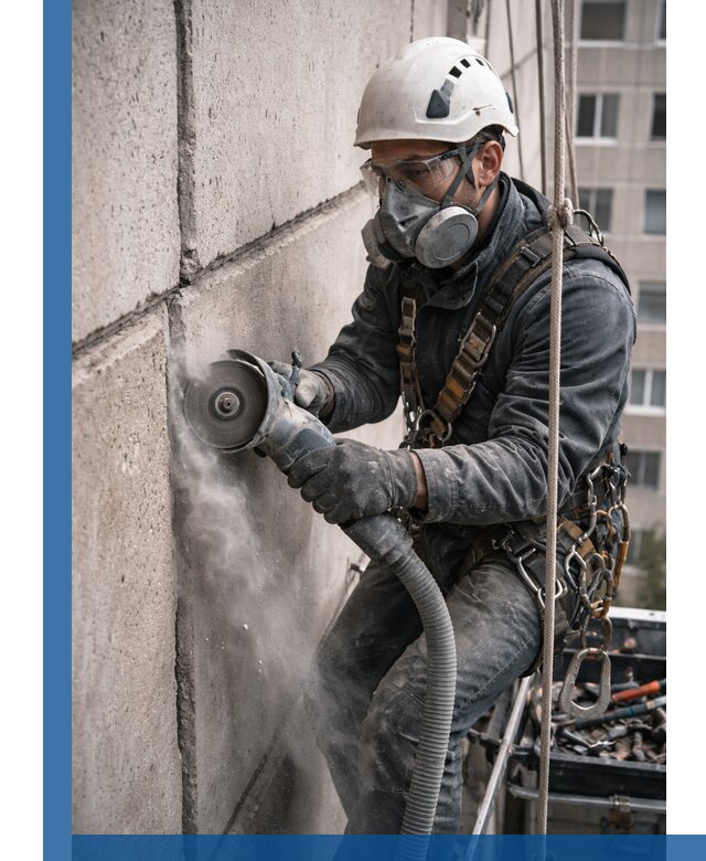 Штробление межпанельных швов в Павловском Посаде качественно и быстро