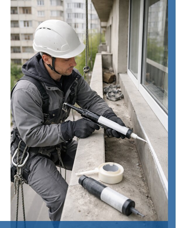 Герметизация швов лоджии в Павловском Посаде от 4573 р. | ВЫСОТНИК-Пвл