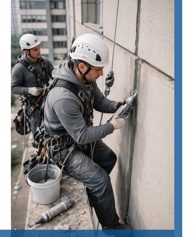 Ремонт деформационных швов здания в Павловском Посаде от 1016 р. | ВЫСОТНИК-Пвл