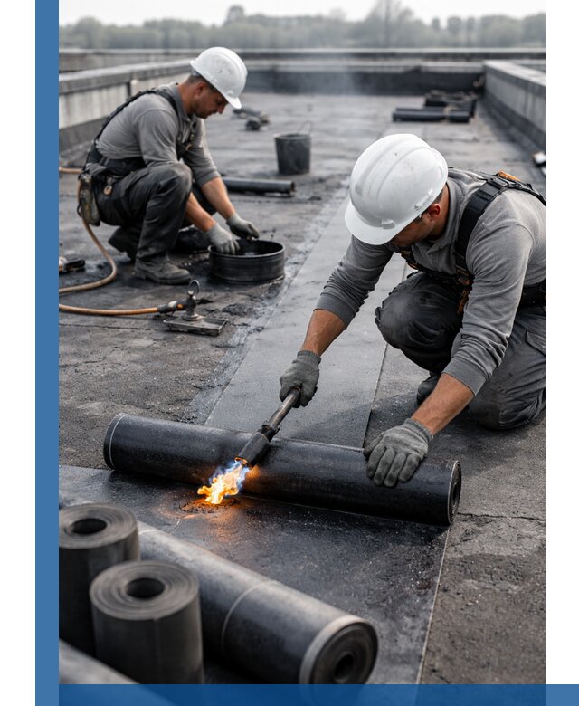 Ремонт рулонной кровли в Павловском Посаде герметизация и восстановление