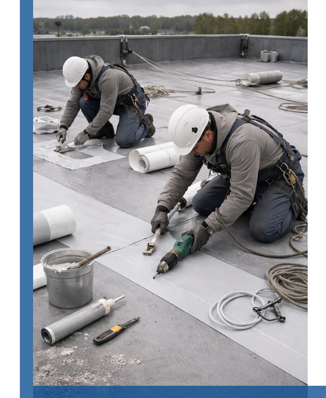 Ремонт мембранной кровли в Павловском Посаде качественно и с гарантией