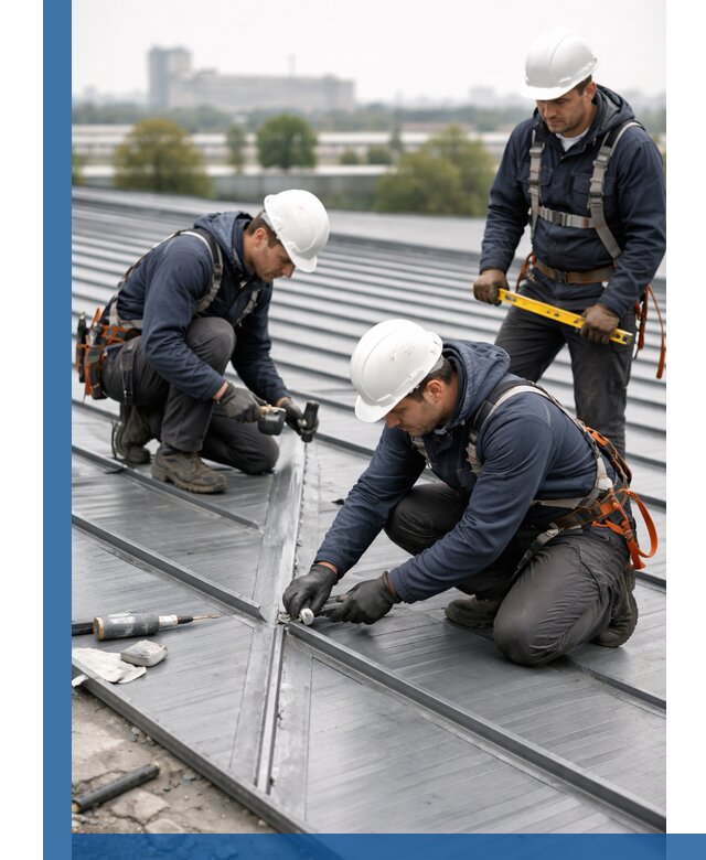 Ремонт фальцевой кровли в Павловском Посаде срочно и качественно