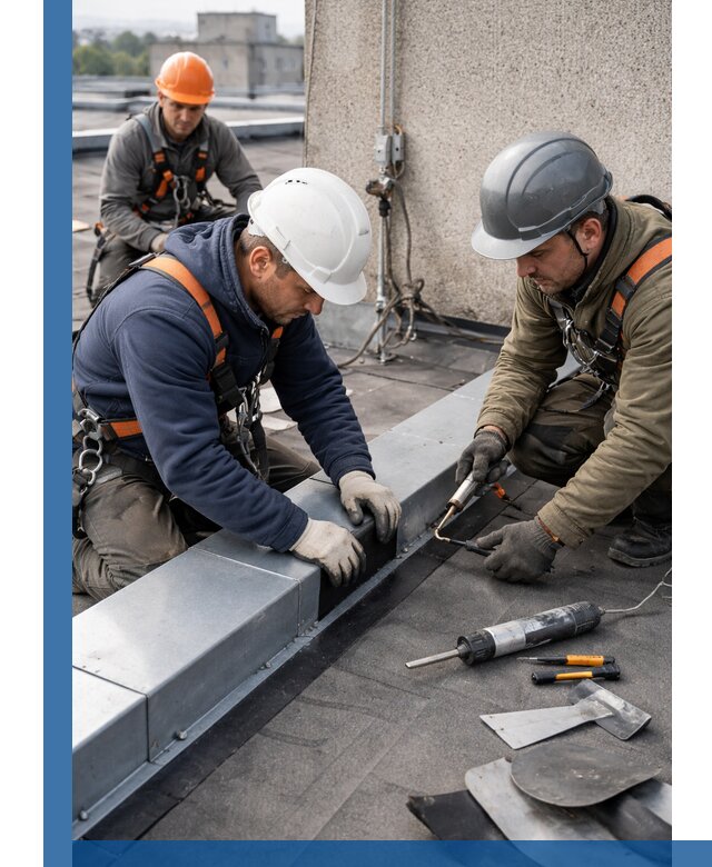 Ремонт кровельных примыканий в Павловском Посаде профессионально