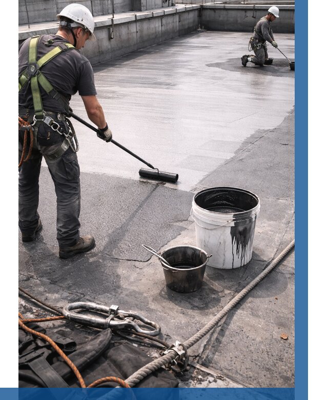 Гидроизоляция кровли жидкой резиной в Павловском Посаде от 508 р. | ВЫСОТНИК-Пвл