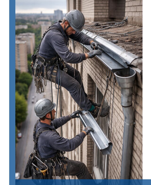 Ремонт водосточных желобов в Павловском Посаде, быстро и качественно