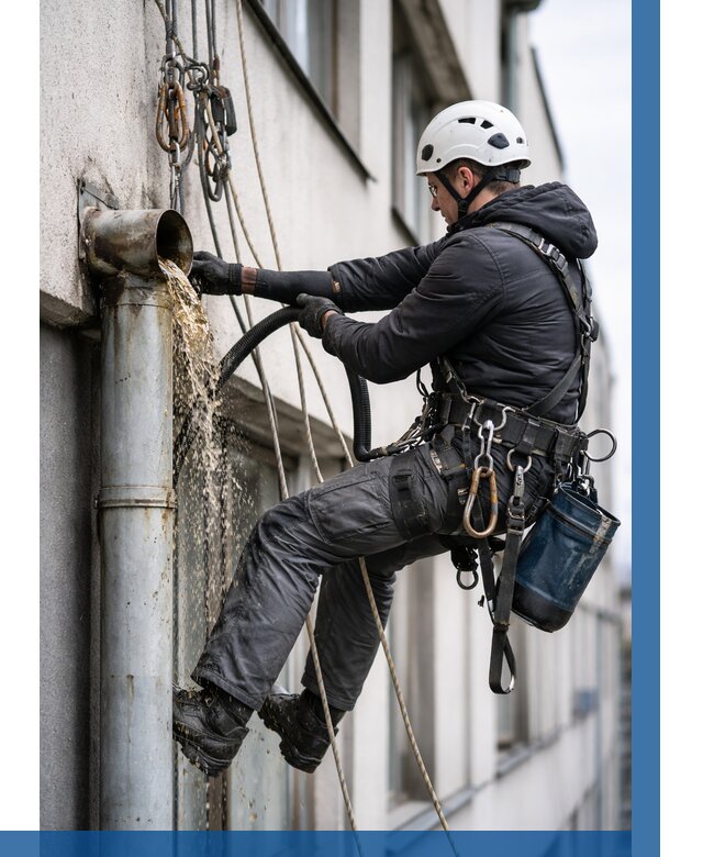 Прочистка водосточных труб в Павловском Посаде от 3557 р. | ВЫСОТНИК-Пвл