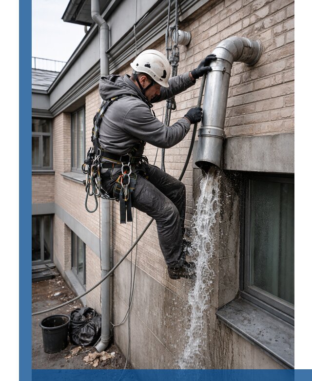 Профессиональная прочистка водосточных труб в Павловском Посаде с гарантией