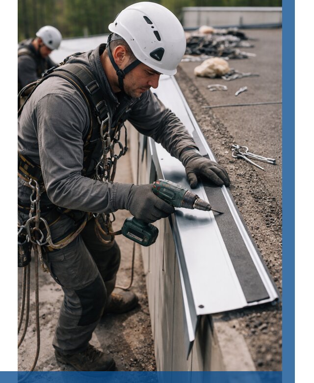 Монтаж капельника на кровле в Павловском Посаде от 305 р. | ВЫСОТНИК-Пвл