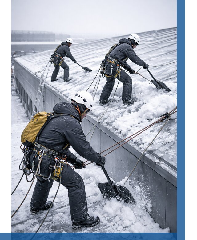 Очистка навесов от снега в Павловском Посаде от 4573 р. | ВЫСОТНИК-Пвл