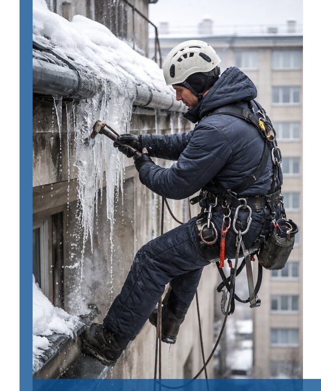 Удаление наледи и чистка водостоков в Павловском Посаде оперативно и безопасно