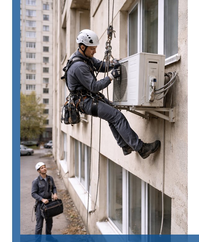 Демонтаж внешнего блока кондиционера в Павловском Посаде профессионально