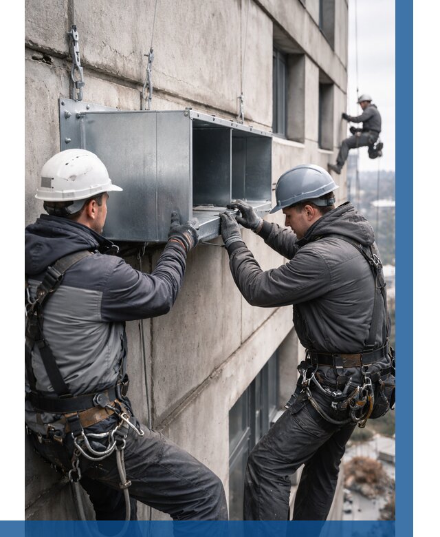 Монтаж вентиляционных коробов в Павловском Посаде от 3049 р. | ВЫСОТНИК-Пвл