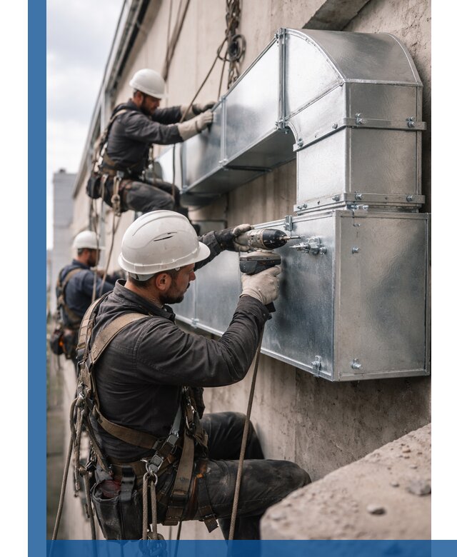 Профессиональный монтаж вентиляционных коробов в Павловском Посаде под ключ