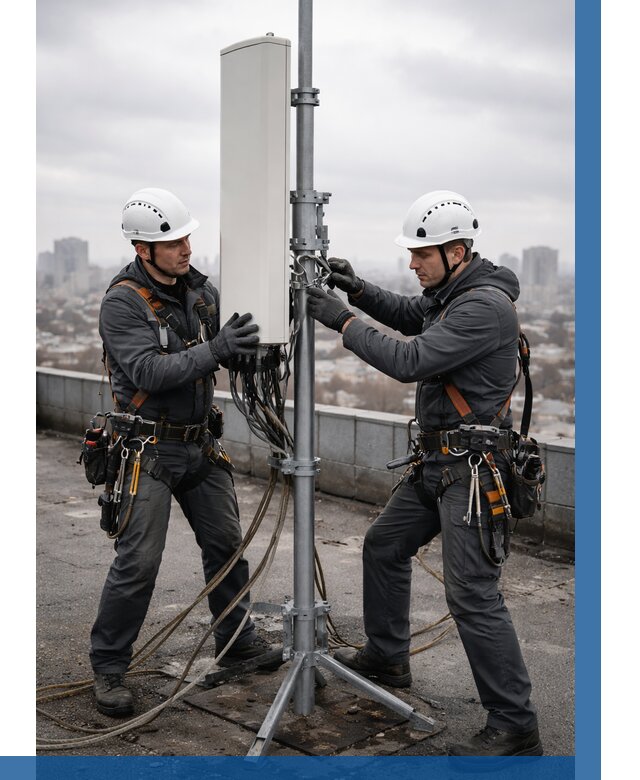 Монтаж антенн связи на крыше в Павловском Посаде от 8638 р. | ВЫСОТНИК-Пвл