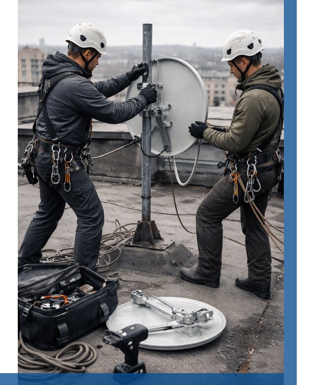 Демонтаж антенн на крыше в Павловском Посаде от 4573 р. | ВЫСОТНИК-Пвл