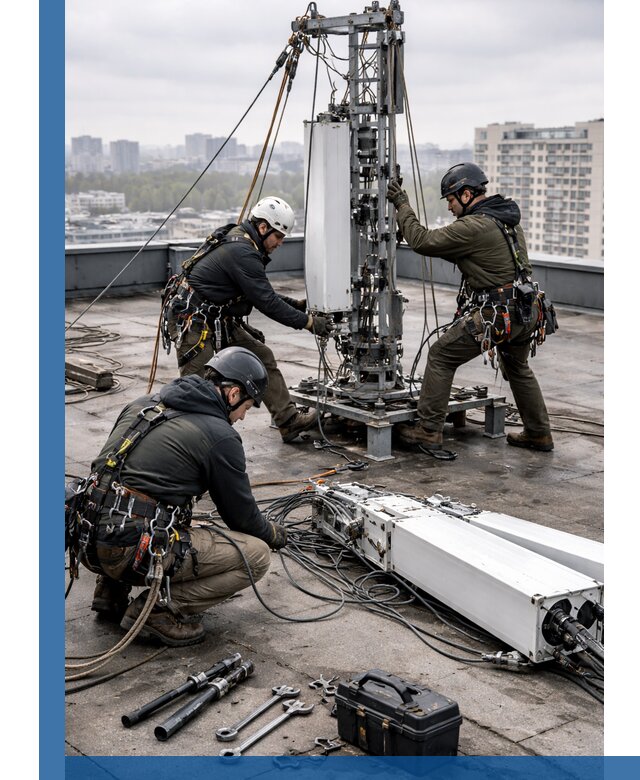 Демонтаж антенн на крыше зданий в Павловском Посаде с гарантией