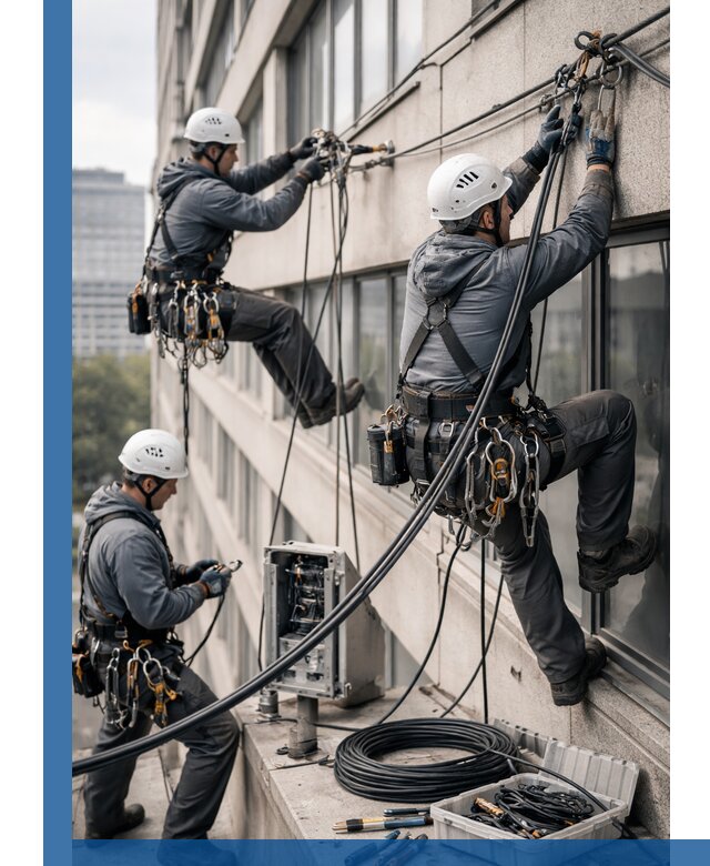 Прокладка оптоволоконного кабеля в Павловском Посаде под ключ с тестированием