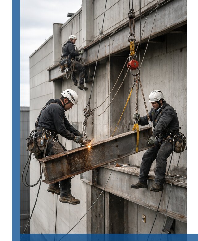 Демонтаж металлоконструкций на высоте в Павловском Посаде под ключ