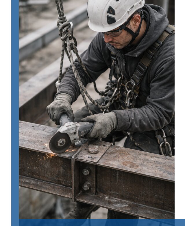 Резка металла на высоте в Павловском Посаде для зданий и конструкций