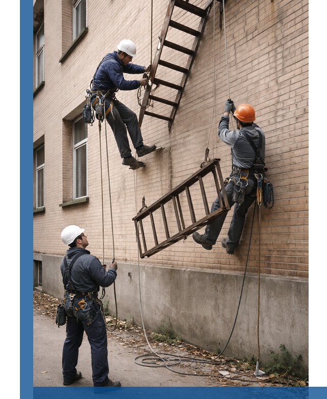 Демонтаж пожарной лестницы в Павловском Посаде быстро и безопасно