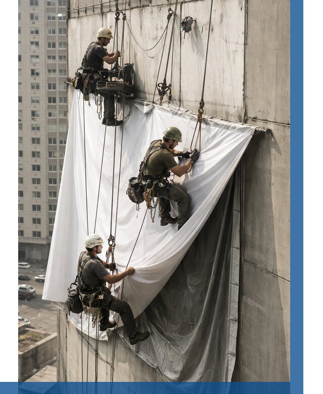 Замена баннерного полотна в Павловском Посаде от 6605 р. | ВЫСОТНИК-Пвл—заказать