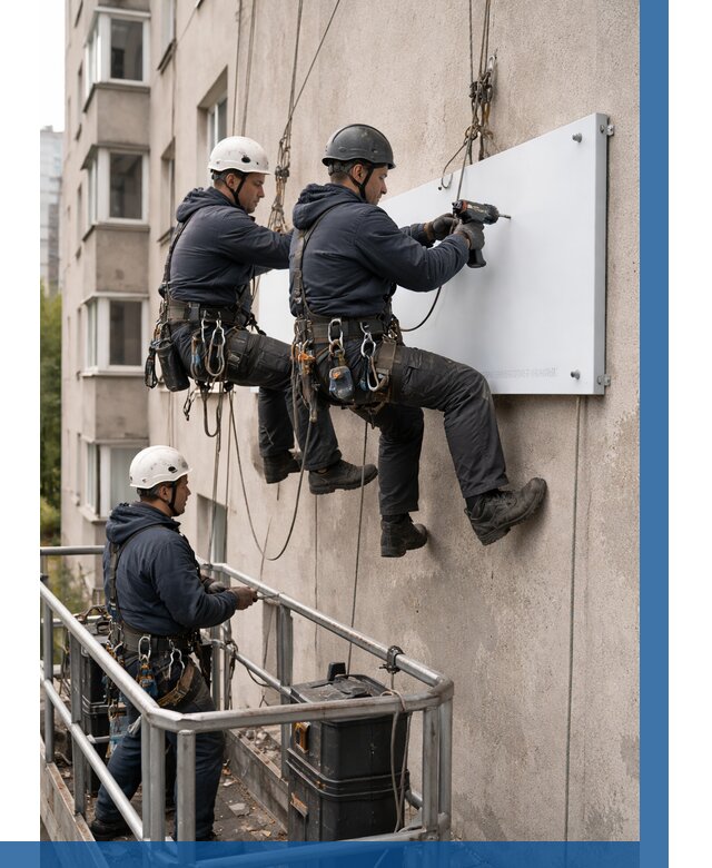 Монтаж табличек и указателей в Павловском Посаде от 3557 р. | ВЫСОТНИК-Пвл