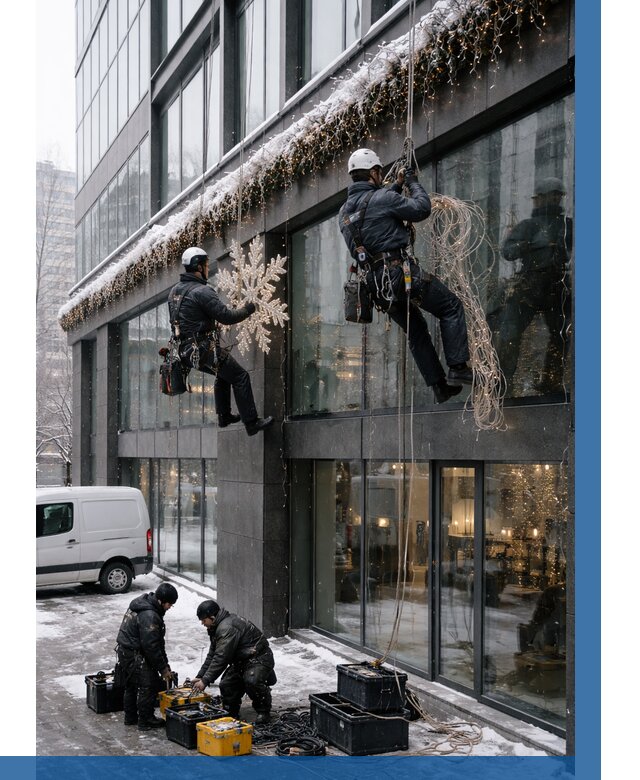 Демонтаж новогоднего оформления в Павловском Посаде от 5589 р. | ВЫСОТНИК-Пвл