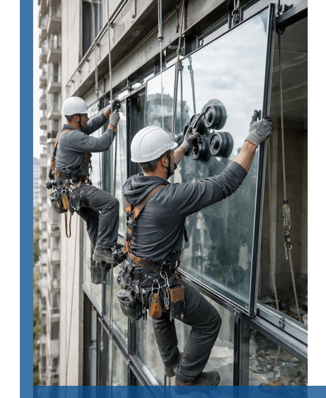 Витражное остекление фасадов и лоджий в Павловском Посаде под ключ