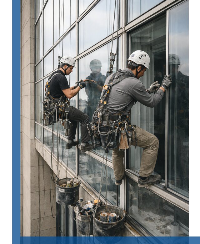 Ремонт витражных конструкций и фасадного остекления в Павловском Посаде