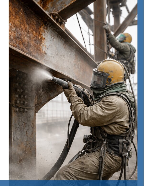 Пескоструйная очистка металлоконструкций в Павловском Посаде по 610 р. ВЫСОТНИК-Пвл