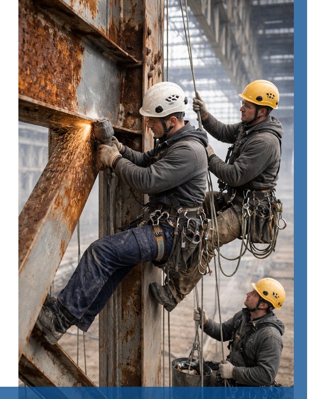 Зачистка металла от ржавчины в Павловском Посаде от 356 р. | ВЫСОТНИК-Пвл