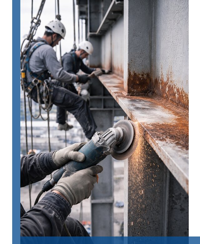 Зачистка металла от ржавчины и подготовка поверхностей в Павловском Посаде