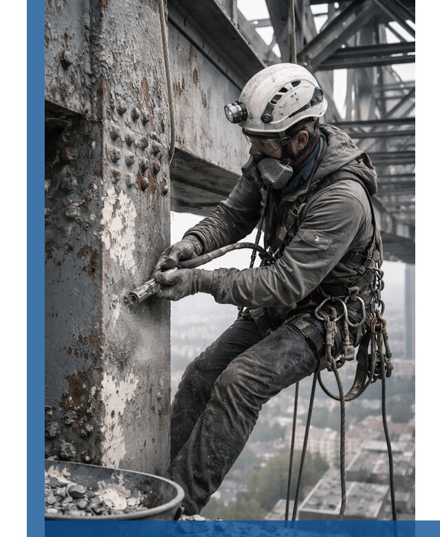 Удаление старой краски с металлических конструкций в Павловском Посаде