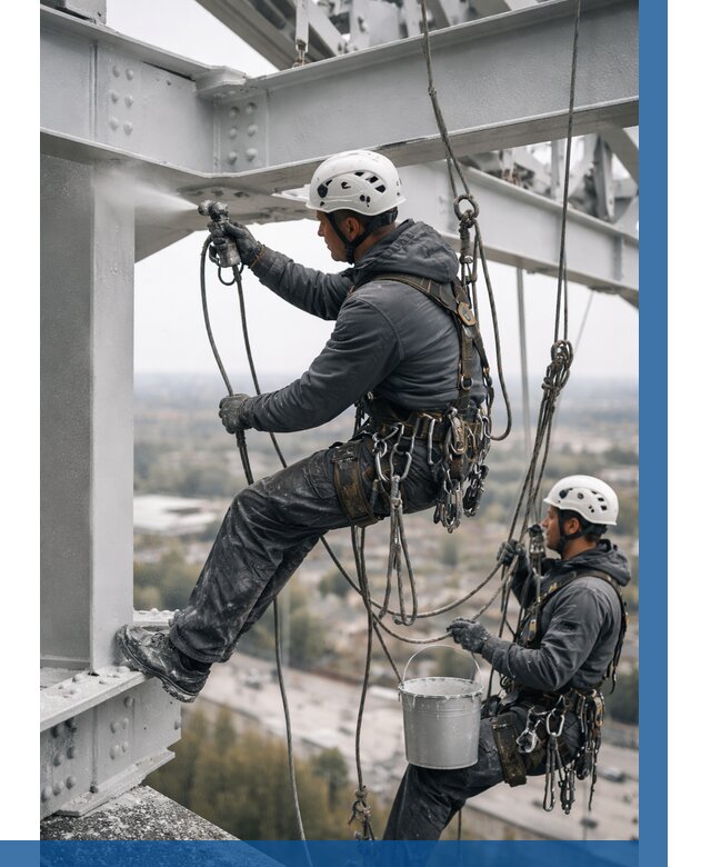 Покраска металлоконструкций на высоте в Павловском Посаде 356 р |ВЫСОТНИК-Пвл