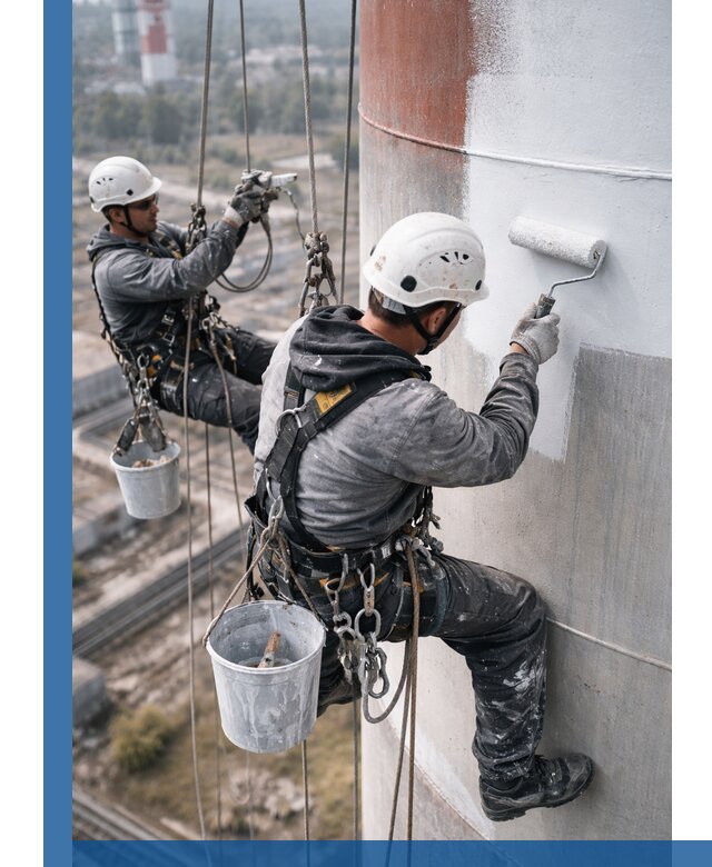 Покраска дымовых труб в Павловском Посаде: антикоррозийная защита и восстановление