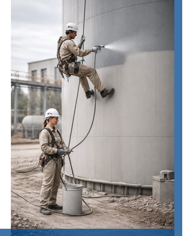 Покраска резервуаров в Павловском Посаде от 1219 р. | ВЫСОТНИК-Пвл — заказать