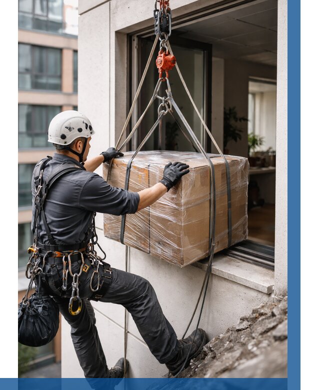 Подъем груза через окно в Павловском Посаде от 4573 р. | ВЫСОТНИК-Пвл