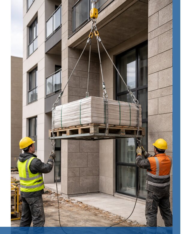 Подъем керамогранита на этаж в Павловском Посаде от 3557 р. | ВЫСОТНИК-Пвл