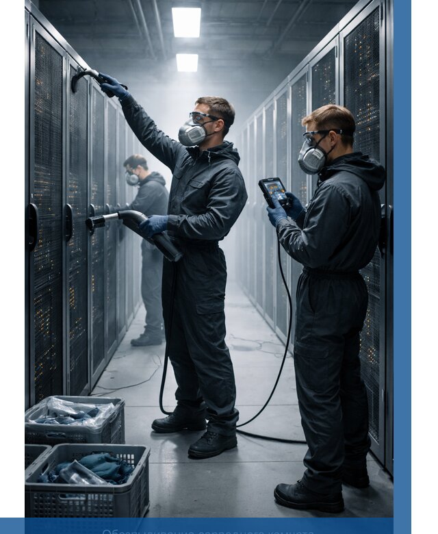 Обеспыливание серверной комнаты в Павловском Посаде от 4573 р. | ВЫСОТНИК-Пвл