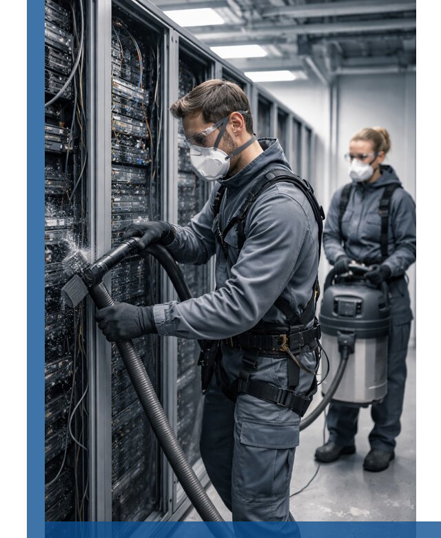 Обеспыливание серверной комнаты в Павловском Посаде, профессиональная очистка