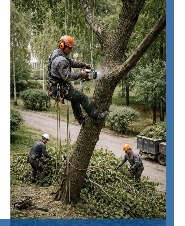 Кронирование деревьев в Павловском Посаде от 6605 р. | ВЫСОТНИК-Пвл