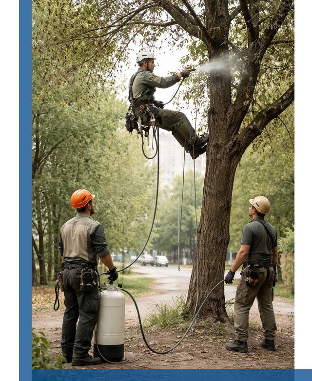 Обработка деревьев от вредителей в Павловском Посаде профессиональная защита