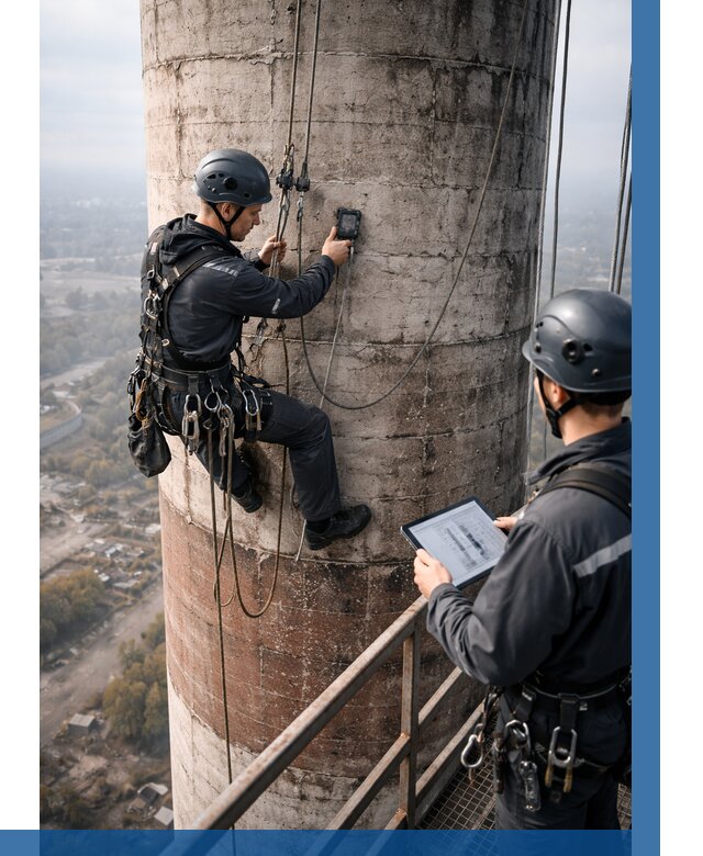 Обследование дымовой трубы в Павловском Посаде от 8130 р. | ВЫСОТНИК-Пвл